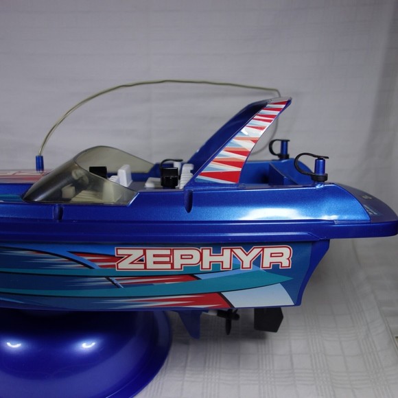 Nikko Zephyr Blue Radio Control RC Boat 27 MHz #300073 WORKING - Picture 8 of 16